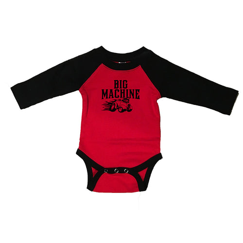 MHV Big Machine Baby Onesie Red & Black