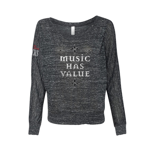 MHV Flowy Long Sleeve Off Shoulder Tee