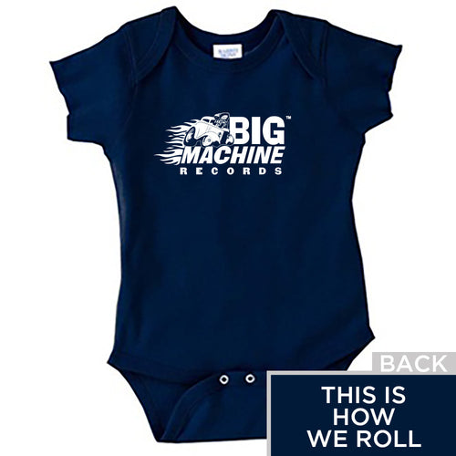 Big Machine Onesie Blue-NB