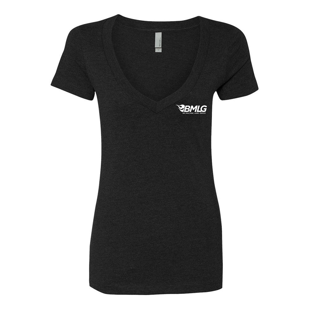 BMLG Ladies V Neck Tee-X-Large
