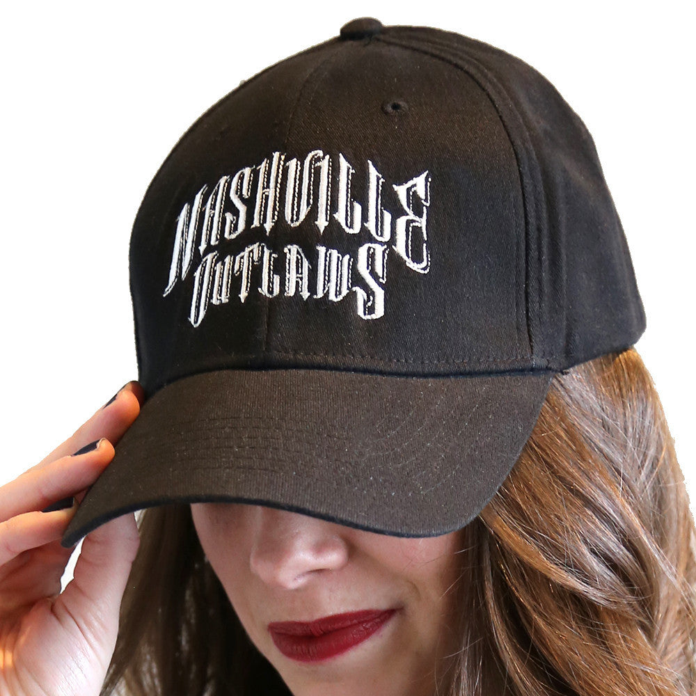 Nashville Outlaws Nu-Fit Flex Hat Black-Small